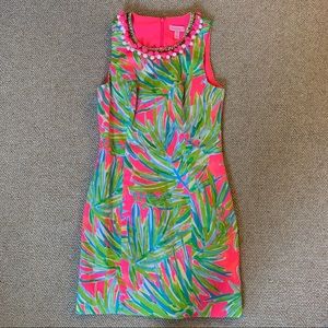 Lilly Pulitzer Dress, Beading and Pom Poms